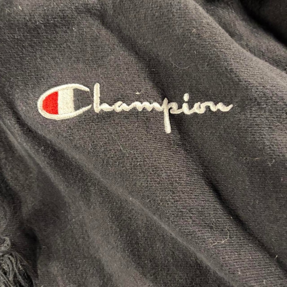 Champion Reverse Weave Pullover Hoodie Black Mens 2XL Heavyweight Sweatshirt - Picture 2 of 7
